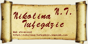 Nikolina Tufegdžić vizit kartica
